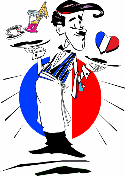 Caricature du fran&ccedil;ais